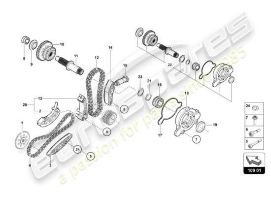 a part diagram from the Lamborghini LP750-4 SV ROADSTER (2016) parts catalogue