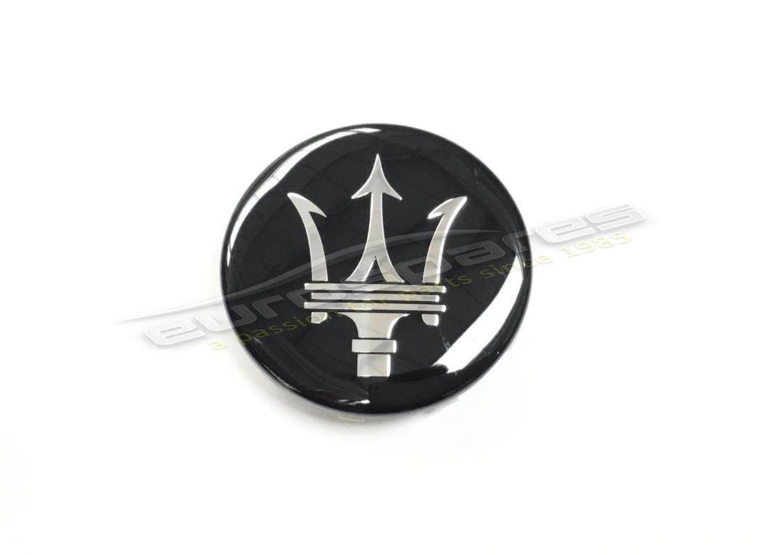 NOUVEAU PACK D'INSIGNES DE ROUES Maserati NOIR. NUMÉRO DE PIÈCE 670119683 (1)