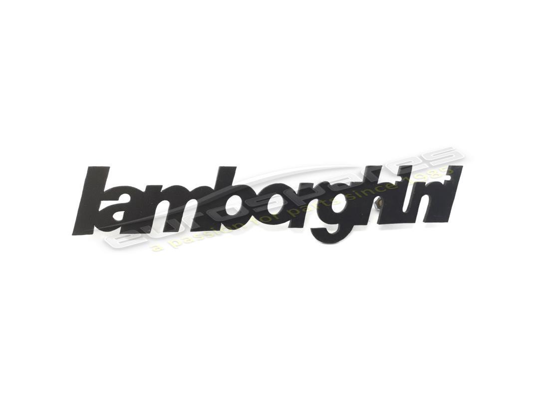 NOUVELLE PLAQUE NOIRE Lamborghini Lamborghini. NUMÉRO DE PIÈCE 006111397 (1)