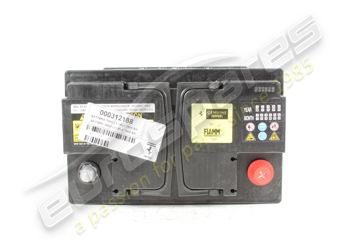 NOUVELLE Ferrari BATTERIE 70AH L3 VRLA 760A FR. NUMÉRO DE PIÈCE 312188 (3)