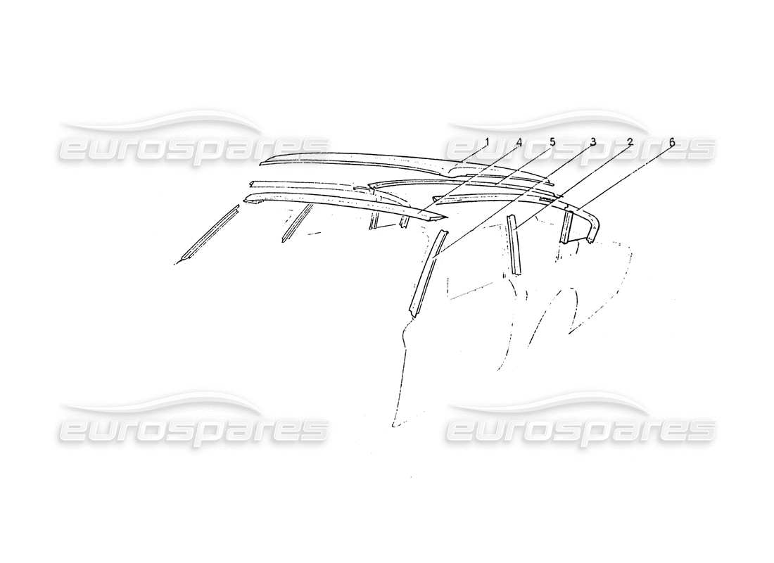 un schéma de pièces du catalogue de pièces ferrari 365 gt 2+2 (coachwork)