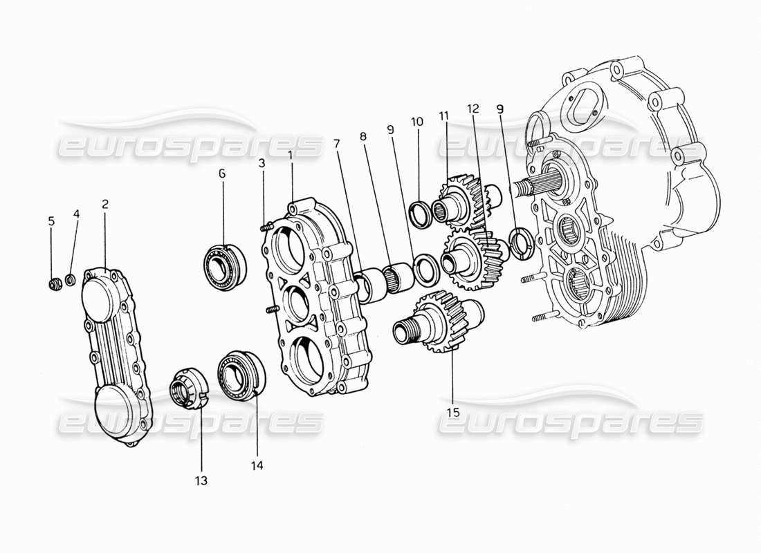 un schéma de pièces du catalogue de pièces ferrari 206 gt dino (1969)