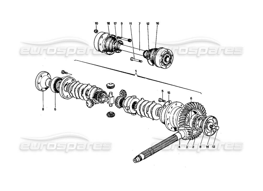 un schéma de pièces du catalogue de pièces ferrari 512 bbi