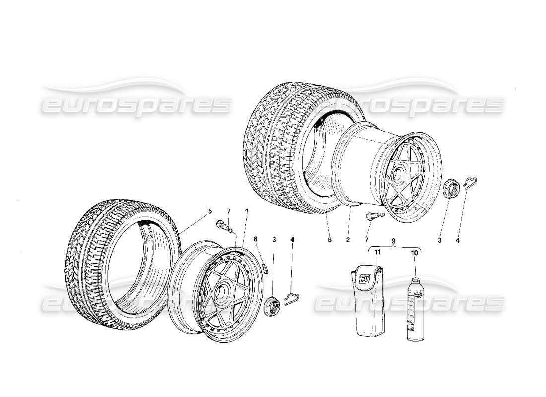 schéma de pièce contenant le numéro de pièce f40/set