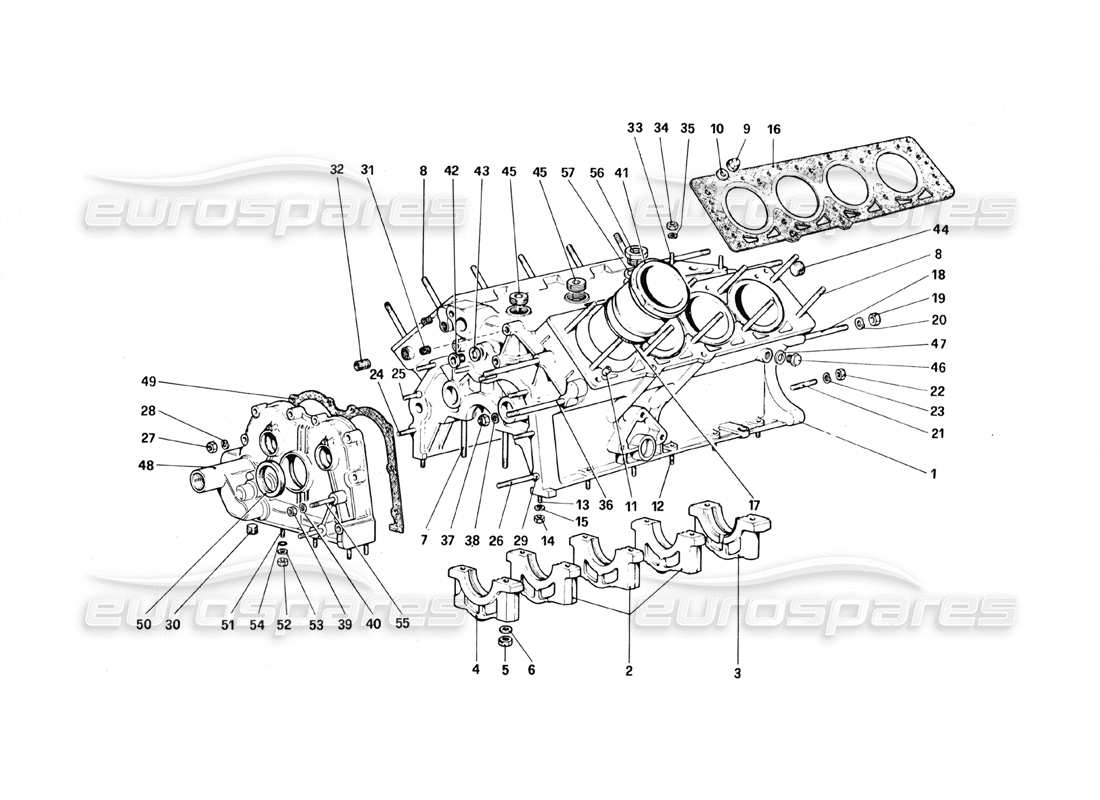 ferrari 328 (1988) carter schéma des pièces