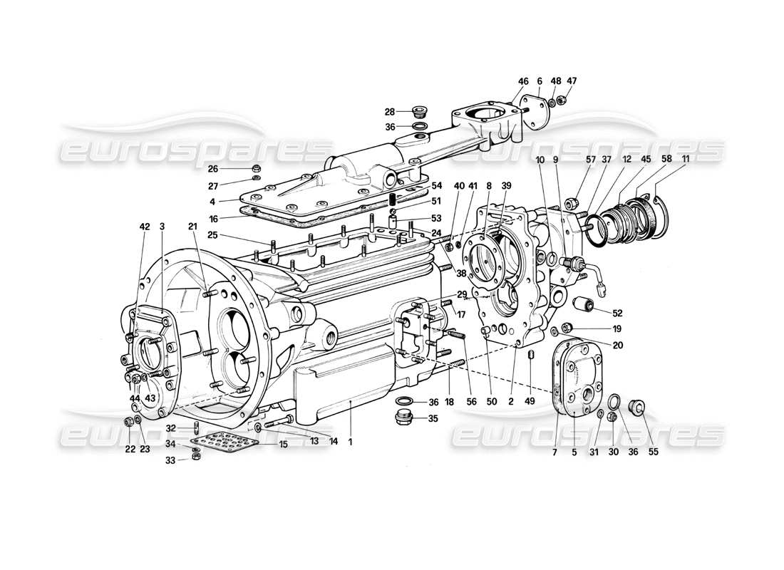 ferrari 412 (mechanical) boîte de vitesses - 412 m. schéma des pièces