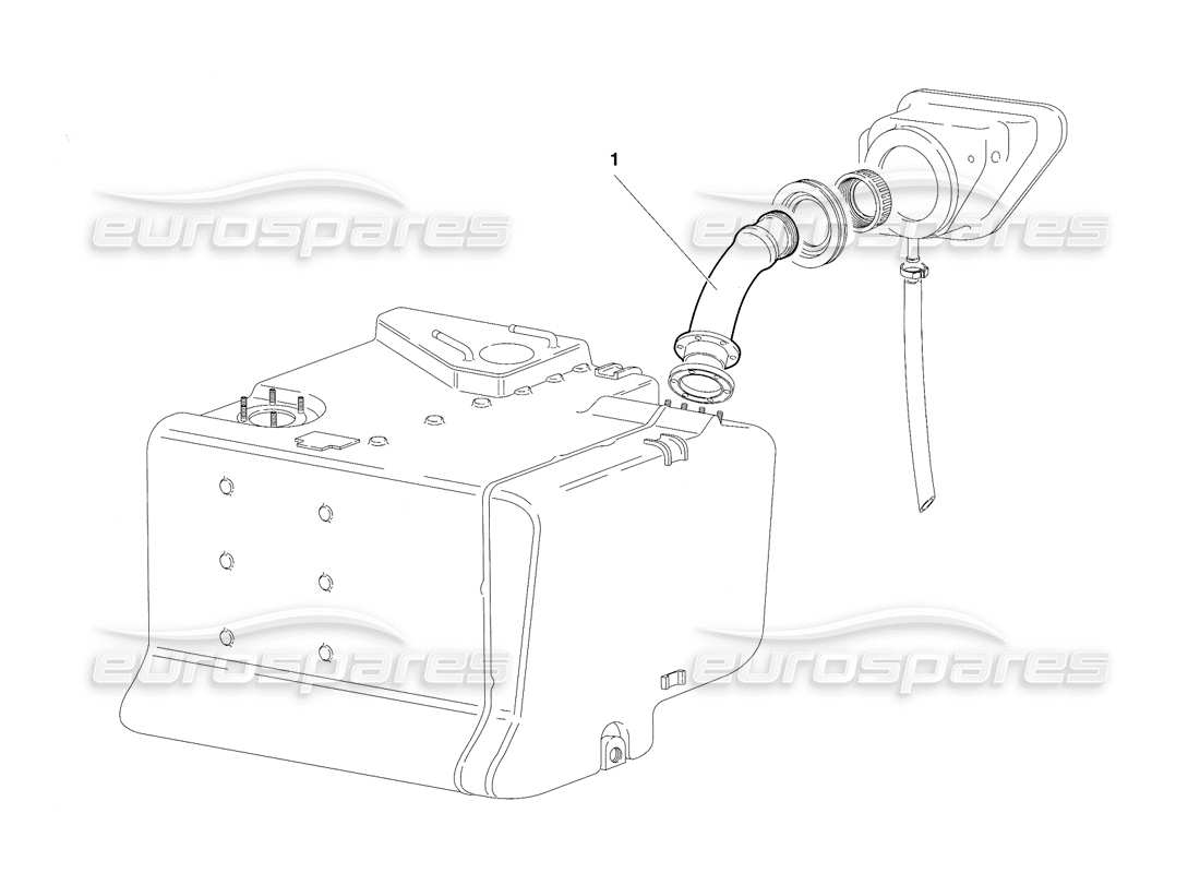 lamborghini diablo vt (1994) système d'alimentation en carburant - (valable pour l'afrique du sud - version rh d. - 1994 avril) schéma des pièces