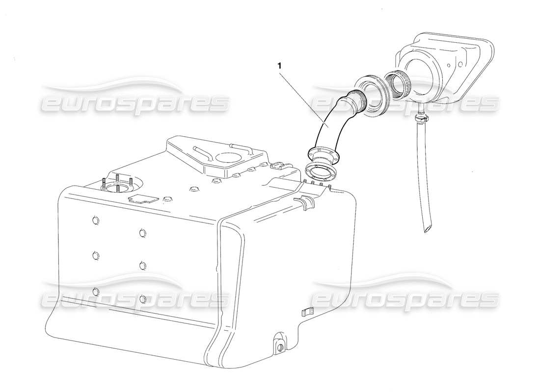 lamborghini diablo vt (1994) système d'alimentation en carburant (valable pour la version arabie saoudite - avril 1994) schéma des pièces