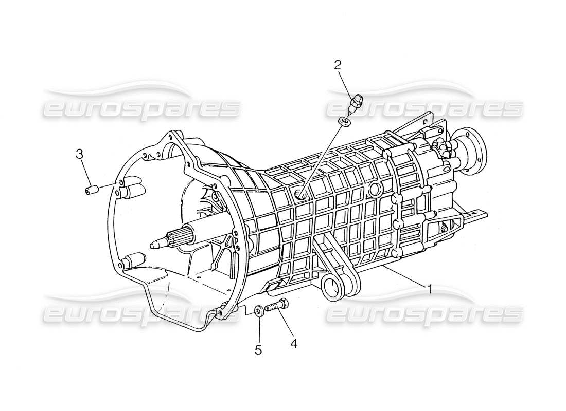 maserati 418 / 4.24v / 430 boîte de vitesses, getrag schéma des pièces