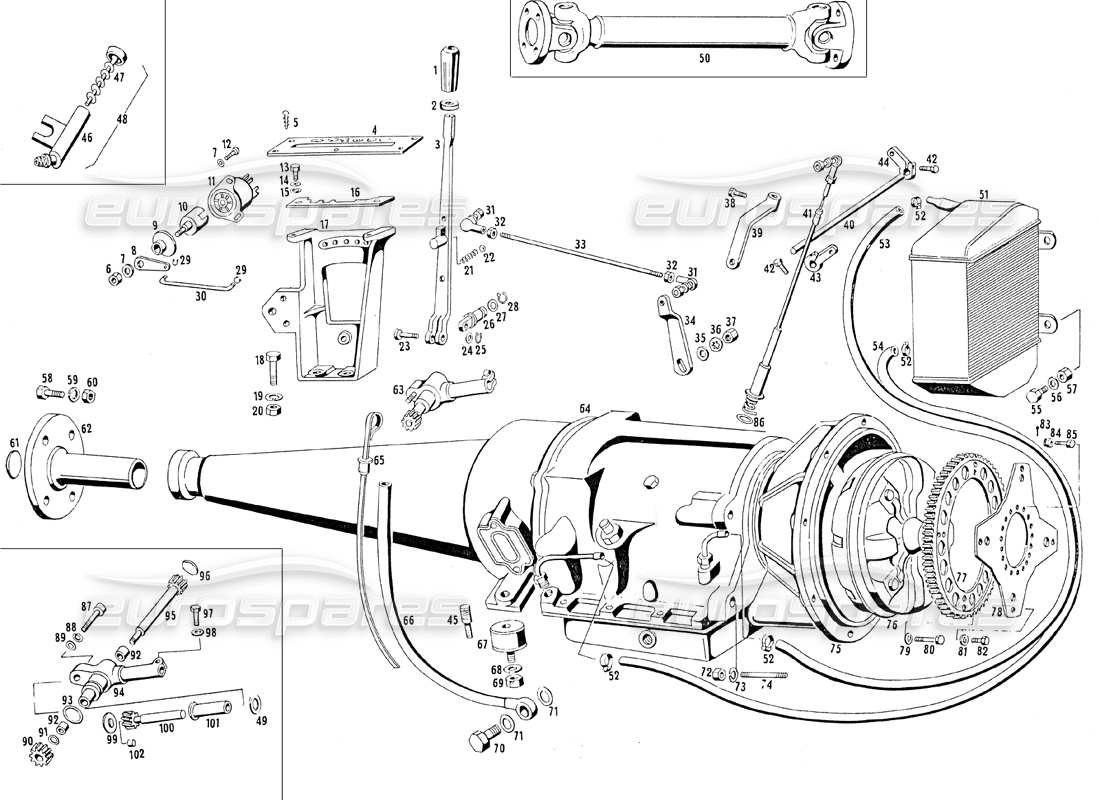 maserati mistral 3.7 transmission automatique schéma des pièces