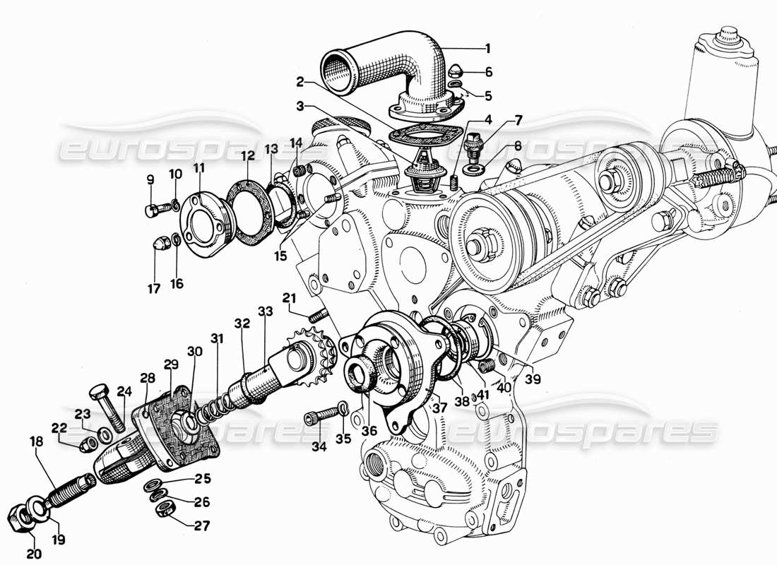 ferrari 365 gt 2+2 (mechanical) chronométrage (accessoires) schéma des pièces