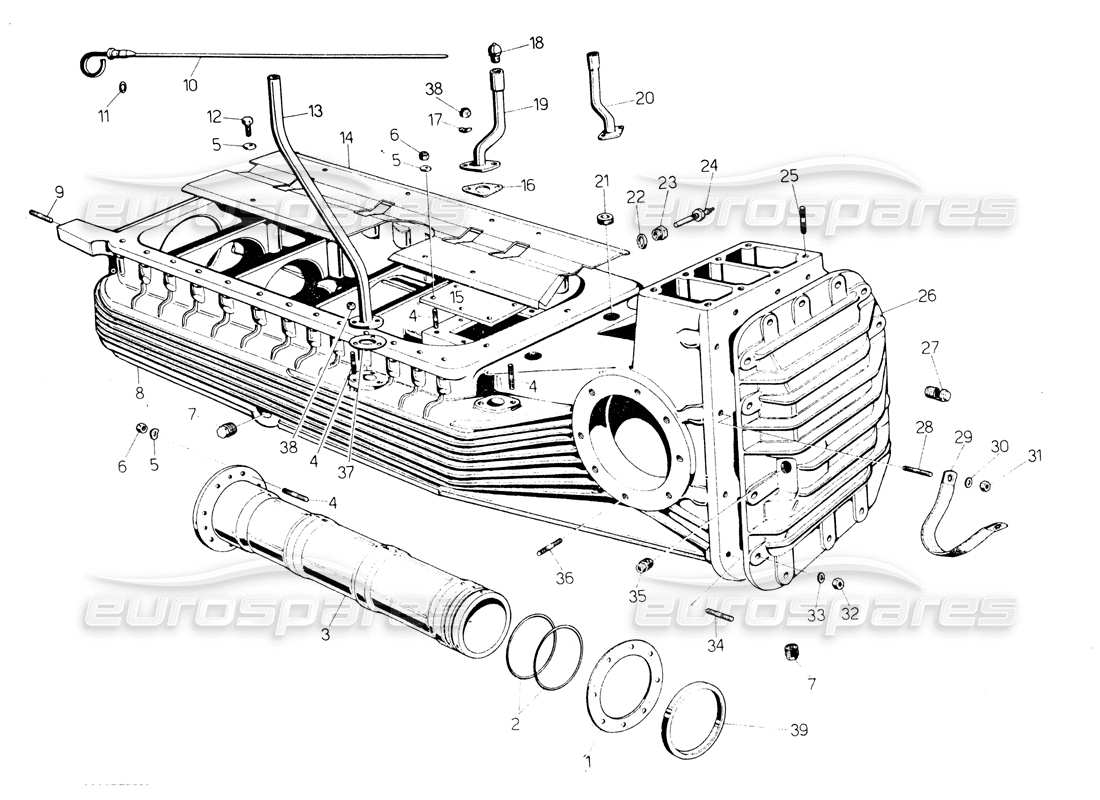 lamborghini countach lp400 diagramme des pièces du puisard