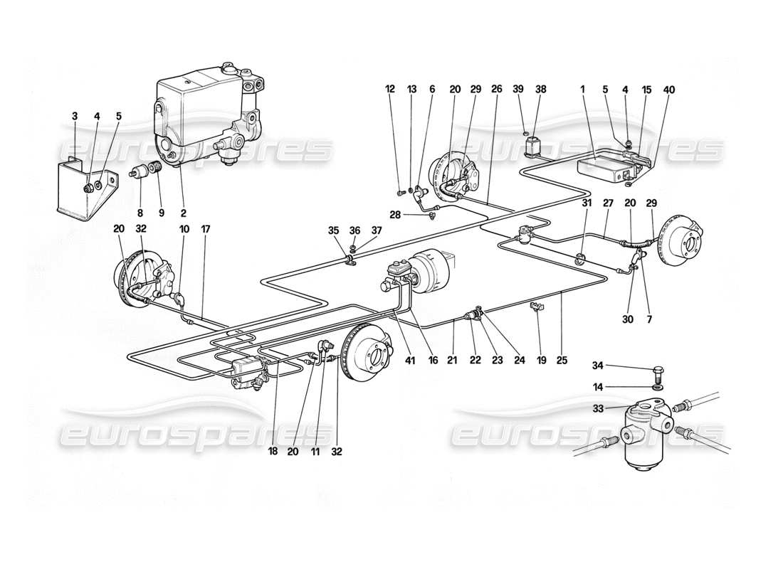 ferrari 412 (mechanical) schéma des pièces abs