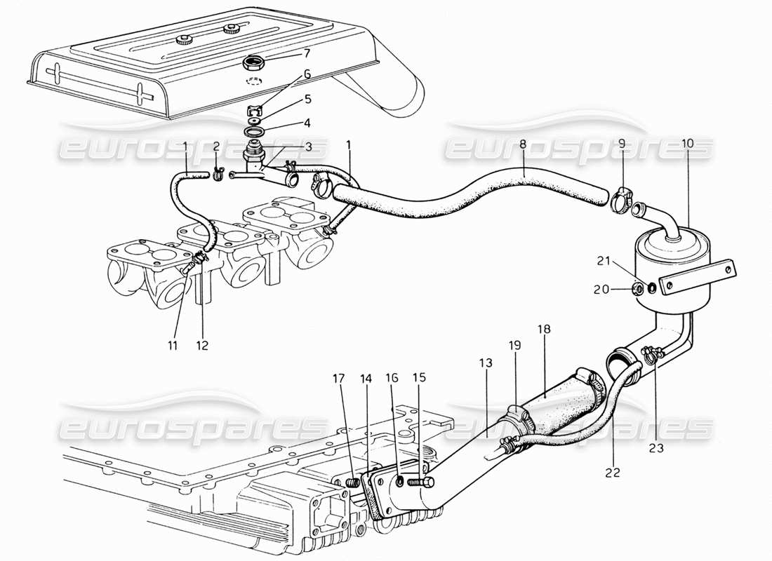 ferrari 206 gt dino (1969) diagramme coup par pièce