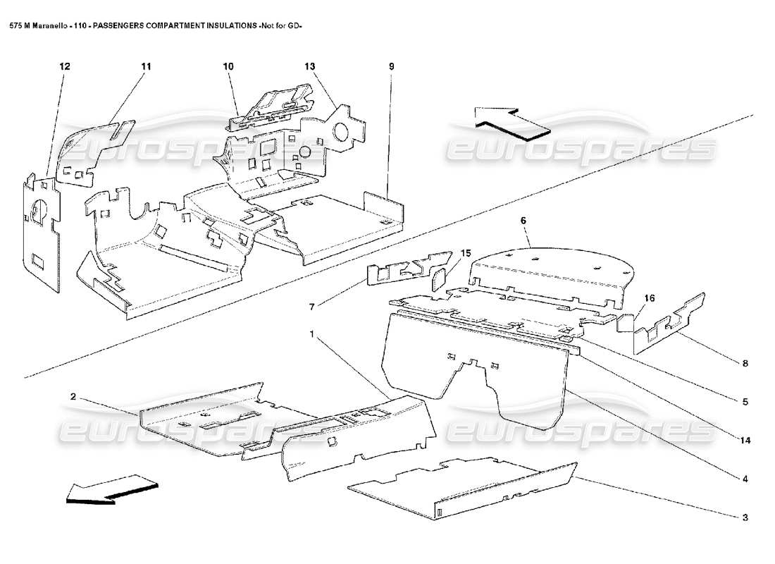 ferrari 575m maranello isolations de l'habitacle pas pour gd schéma des pièces