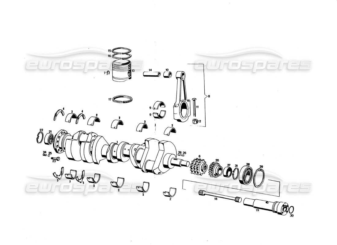 schéma de pièce contenant le numéro de pièce 107/3 mm 67254