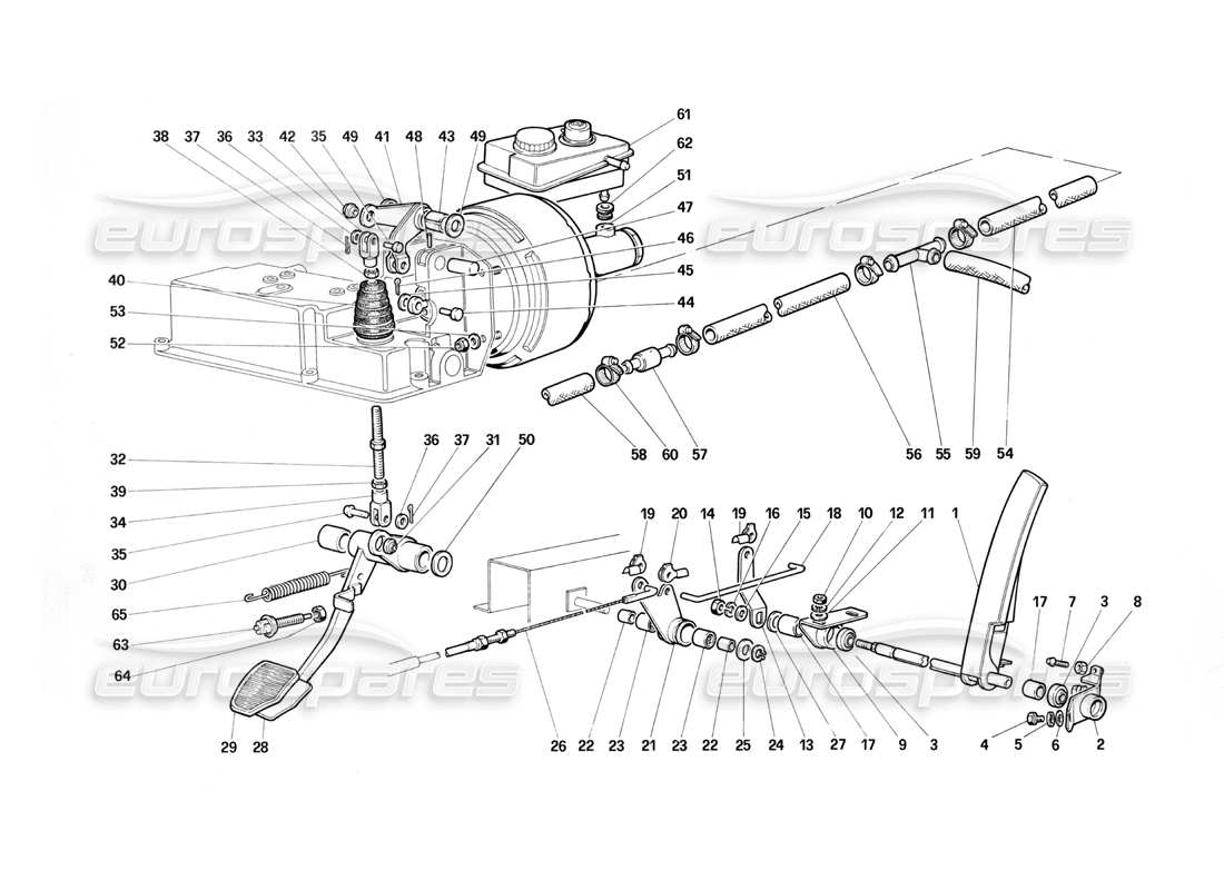un schéma de pièces du catalogue de pièces ferrari testarossa