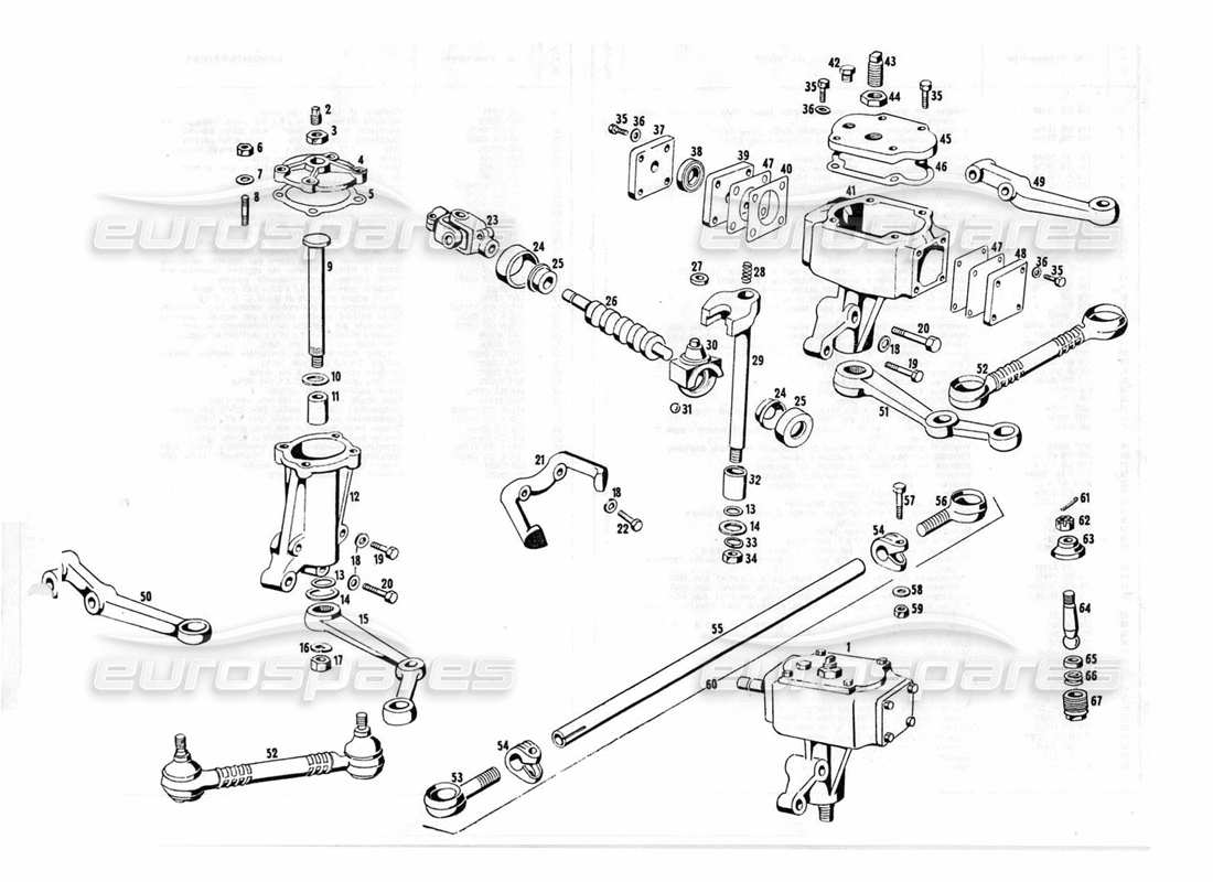un schéma de pièces du catalogue de pièces maserati indy 4.2