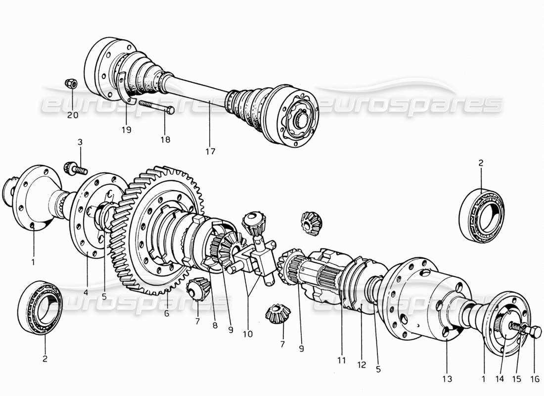 schéma de pièce contenant le numéro de pièce zf-0630-305-501