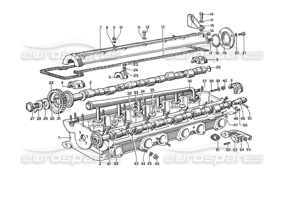 un schéma de pièces du catalogue de pièces ferrari 275 gtb4