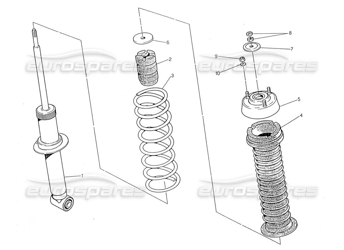 un schéma de pièces du catalogue de pièces maserati 2.24v