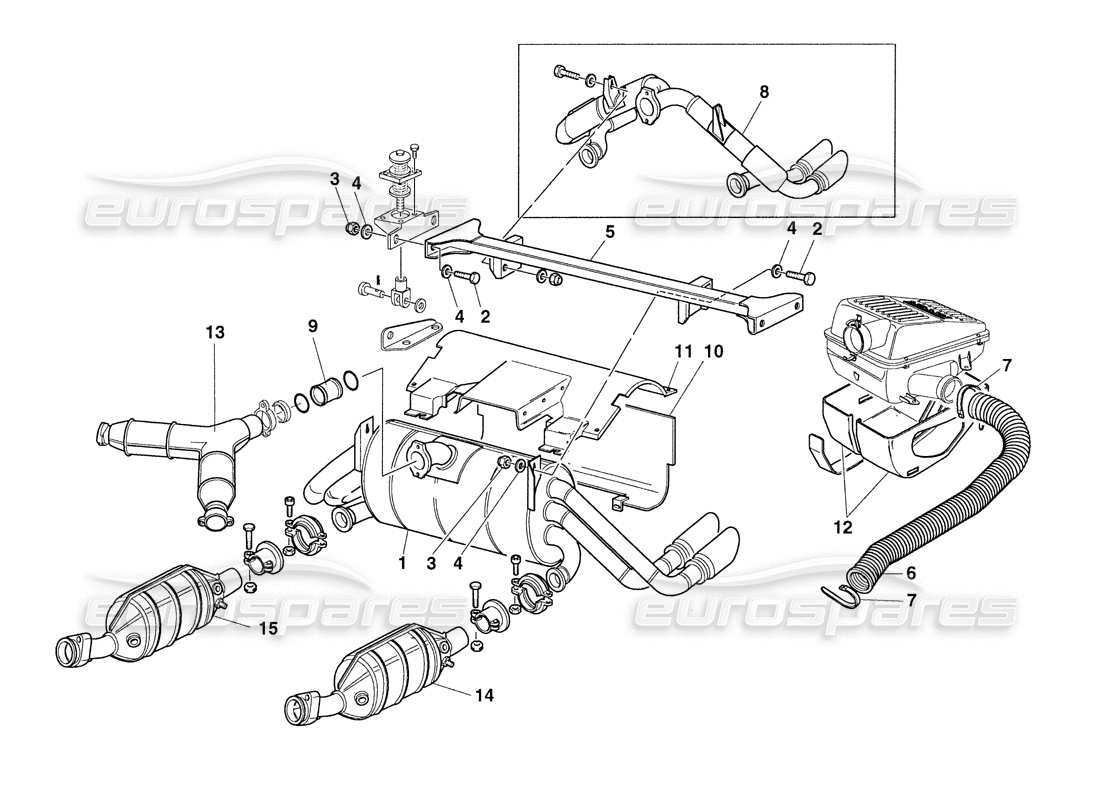 un schéma de pièces du catalogue de pièces ferrari 355 challenge (1999)