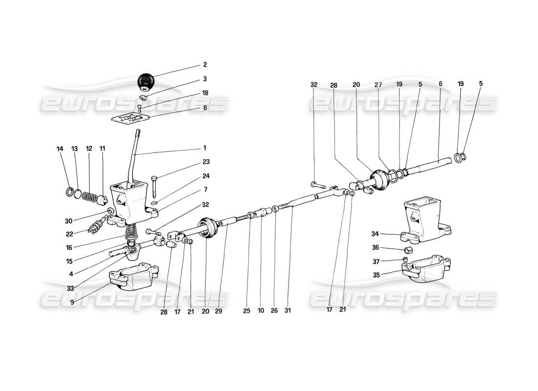 un schéma de pièces du catalogue de pièces ferrari mondial