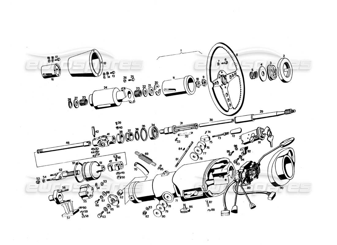 schéma de pièce contenant le numéro de pièce 117 gs 73194