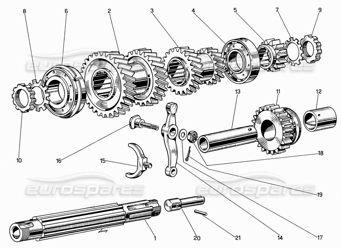 part diagram containing part number c i