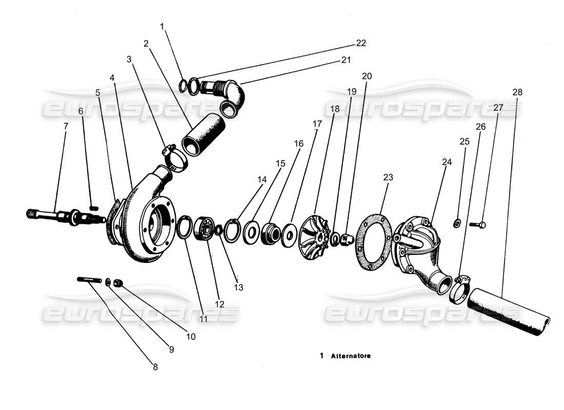 schéma de pièce contenant le numéro de pièce 001701983