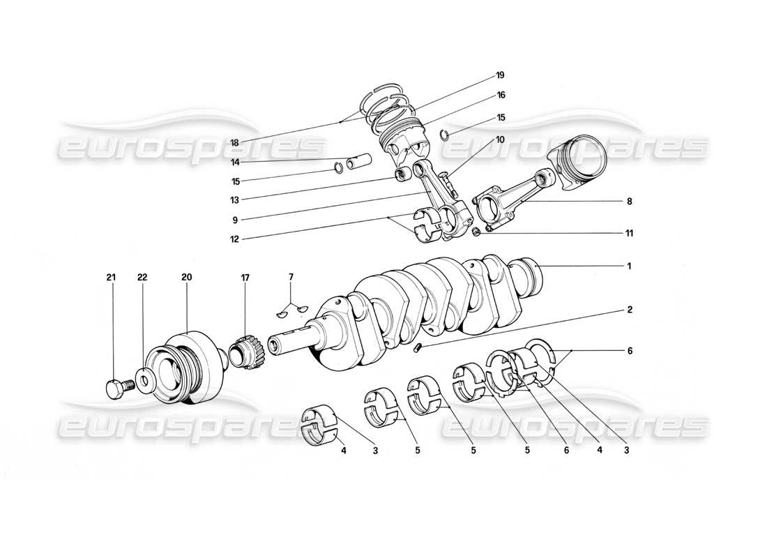 un schéma de pièces du catalogue de pièces ferrari mondial