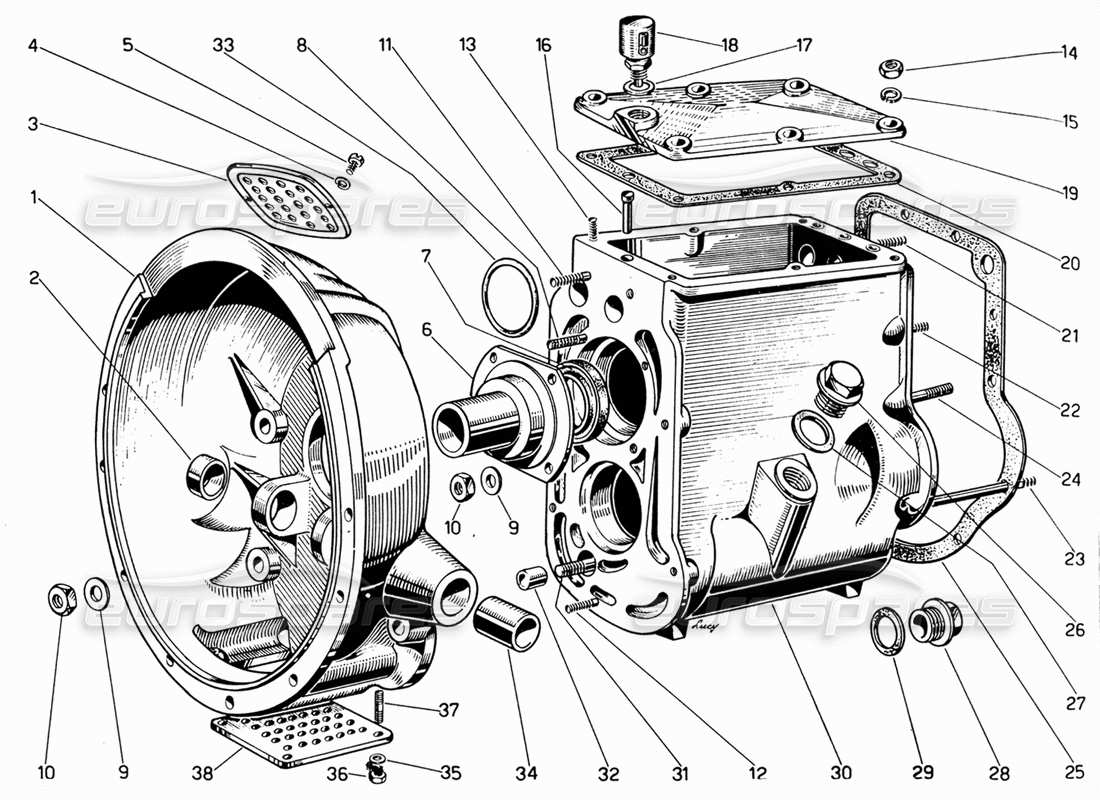 schéma de pièce contenant le numéro de pièce 5x8