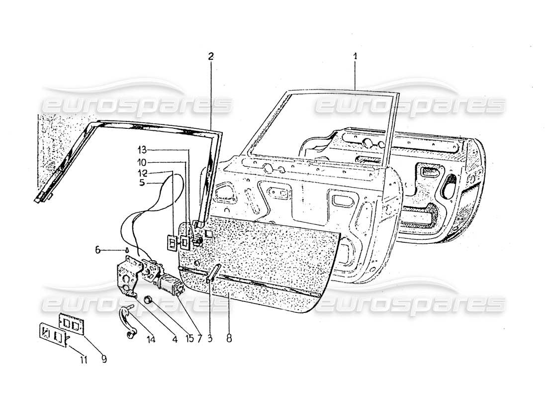 un schéma de pièces du catalogue de pièces ferrari 330 gt 2+2 (coachwork)