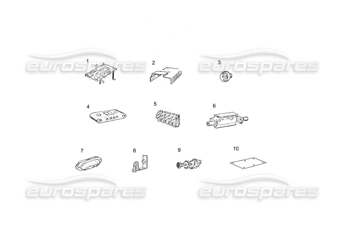 ferrari 250 gt (coachwork) électricité générale schéma des pièces