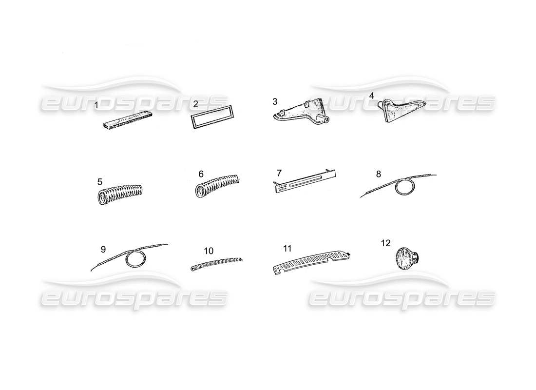 ferrari 250 gt (coachwork) système de chauffage schéma des pièces