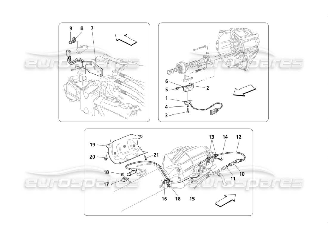 maserati qtp. (2006) 4.2 commandes électroniques d'embrayage pour f1 diagramme de pièce de boîte de vitesses
