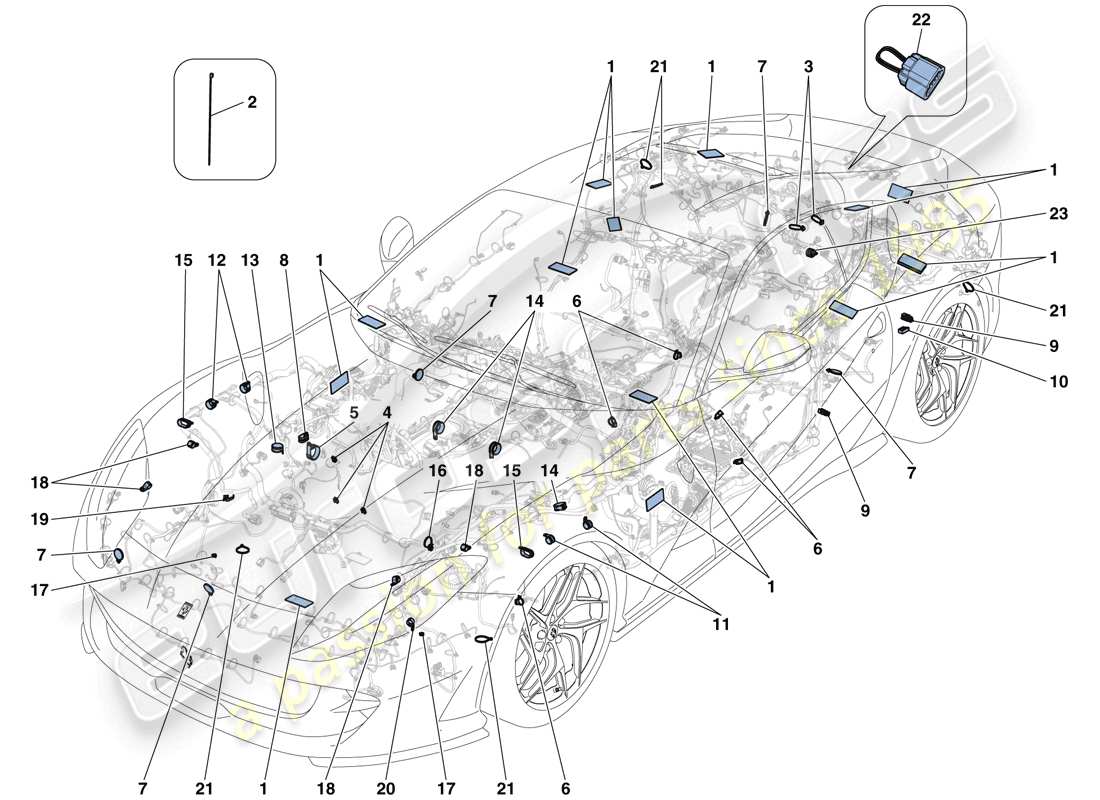 schéma de pièce contenant le numéro de pièce 206739