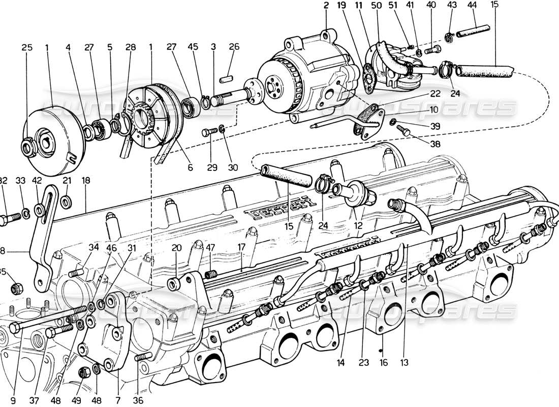 part diagram containing part number aa 17 e