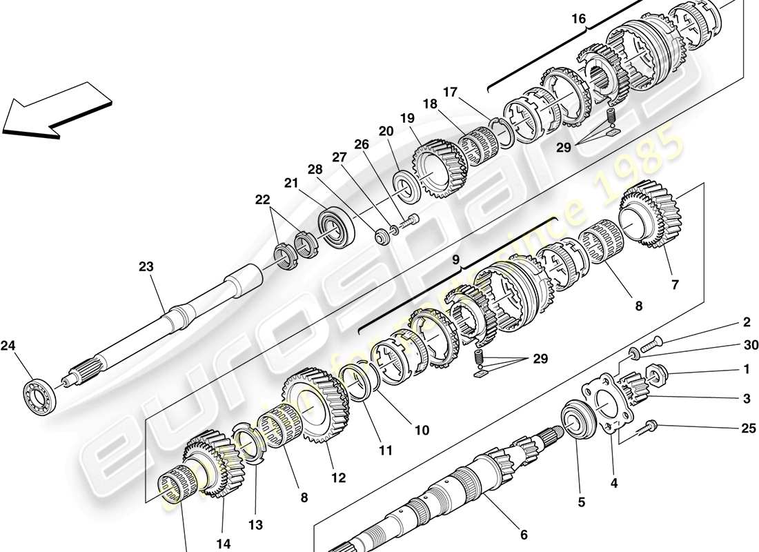 schéma de pièce contenant le numéro de pièce 210001