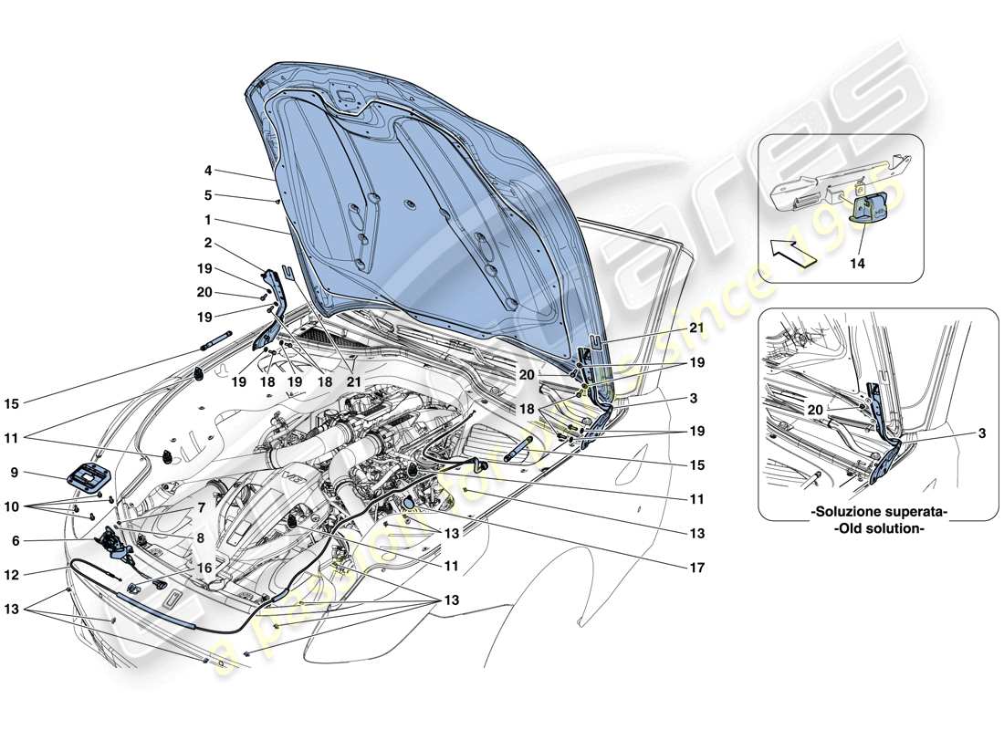 schéma de pièce contenant le numéro de pièce 748705