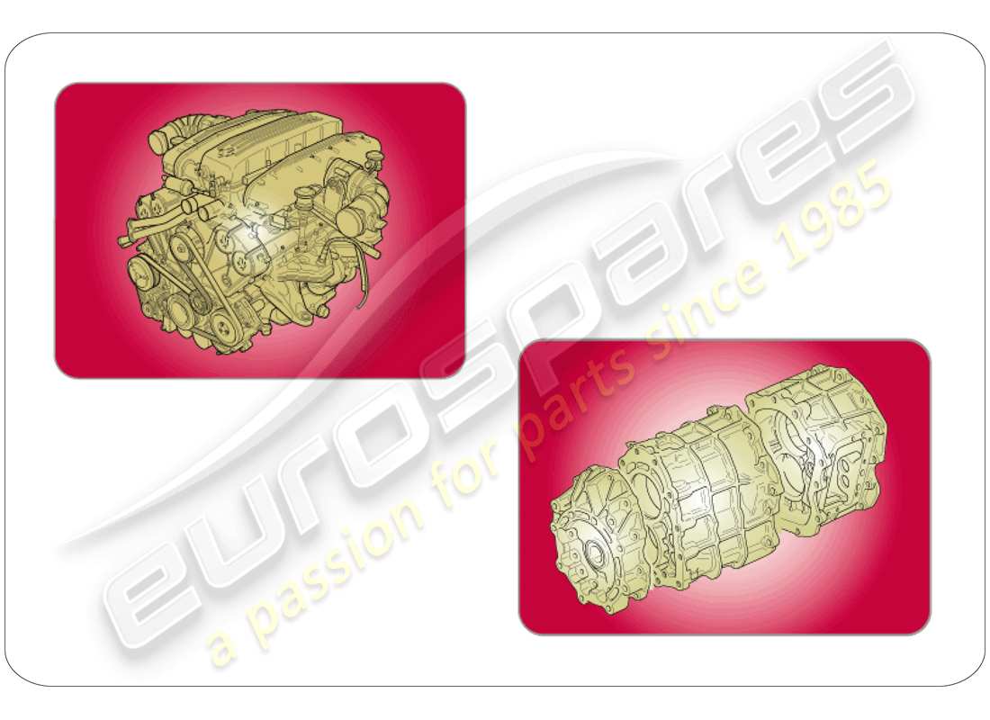 ferrari 612 sessanta (usa) unités d'assemblage de rechange schéma des pièces