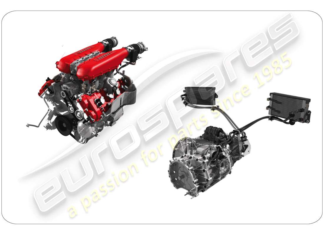ferrari 458 italia (rhd) unités d'assemblage de rechange schéma des pièces