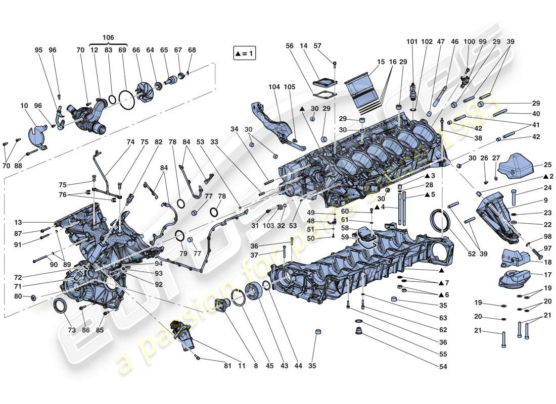 ferrari laferrari aperta (europe) carter moteur schéma des pièces