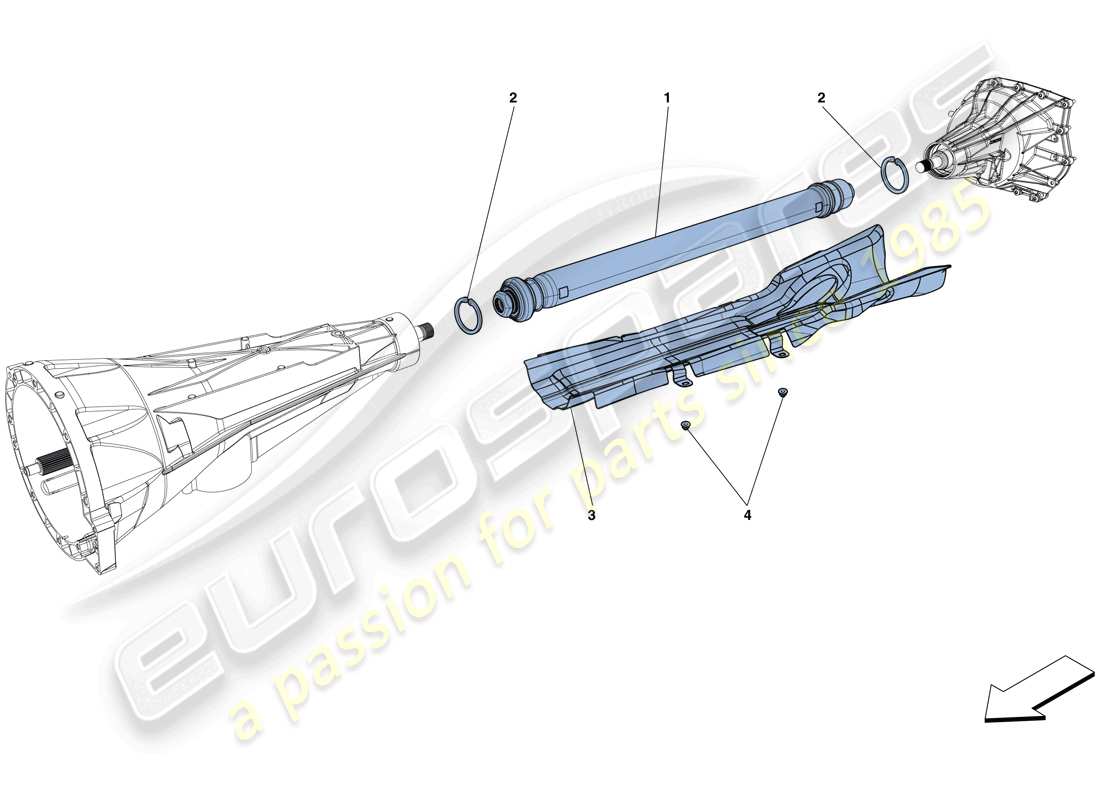 ferrari 812 superfast (rhd) tuyau de transmission schéma des pièces