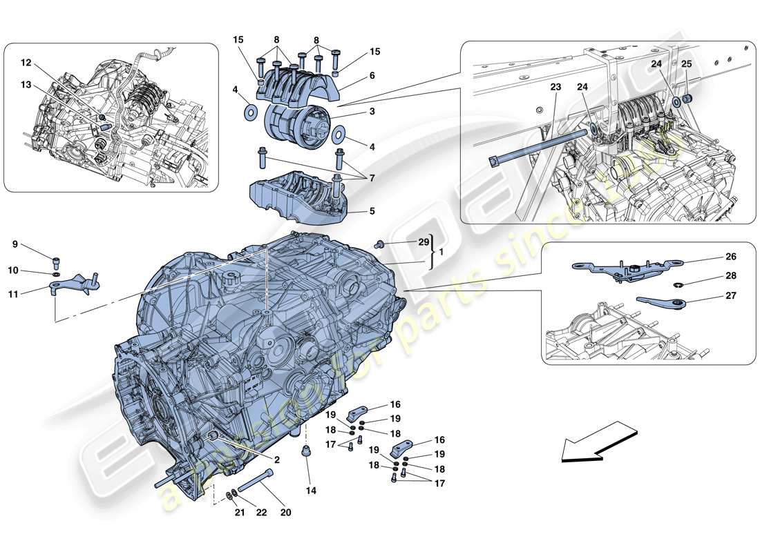 un schéma de pièces du catalogue de pièces ferrari 458 speciale (europe)