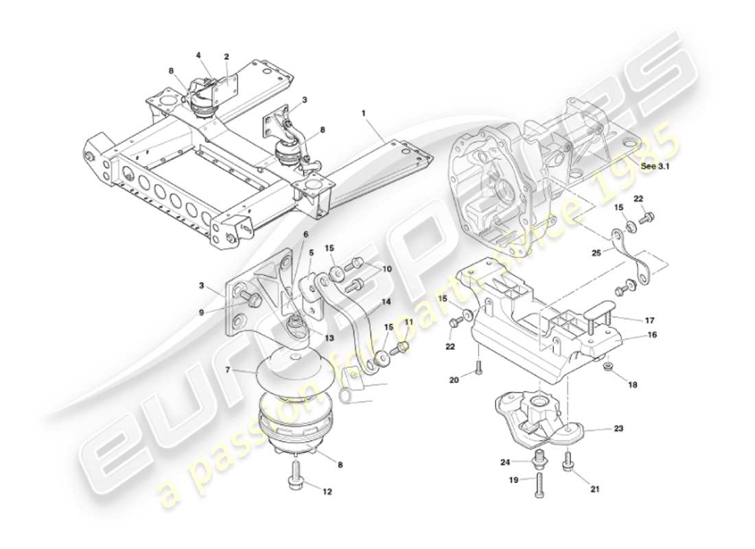 schéma de pièce contenant le numéro de pièce 4r13-6f070-aa