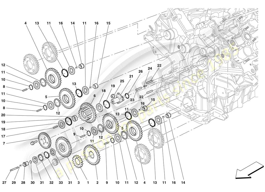 maserati mc12 chronométrage - contrôles schéma des pièces