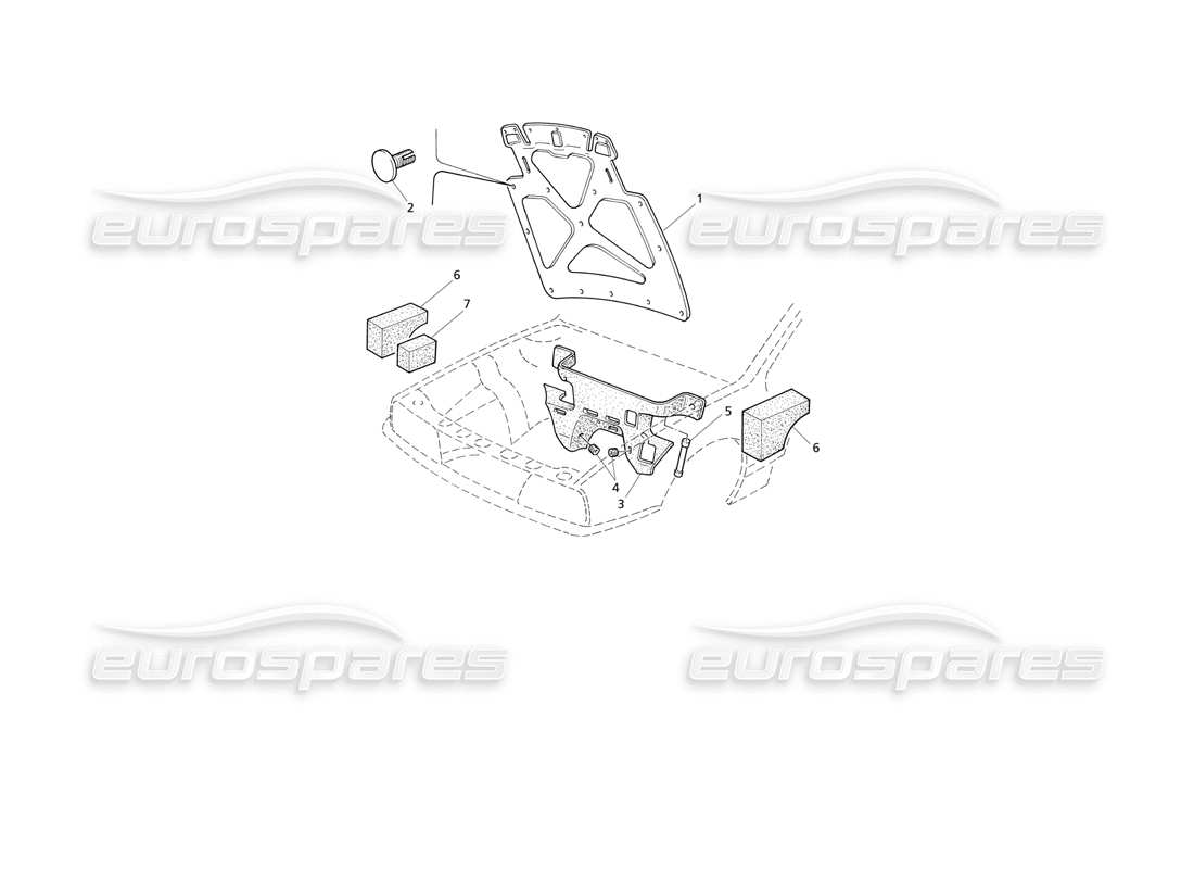 maserati qtp v6 evoluzione schéma des pièces des couvercles du capot et du compartiment moteur