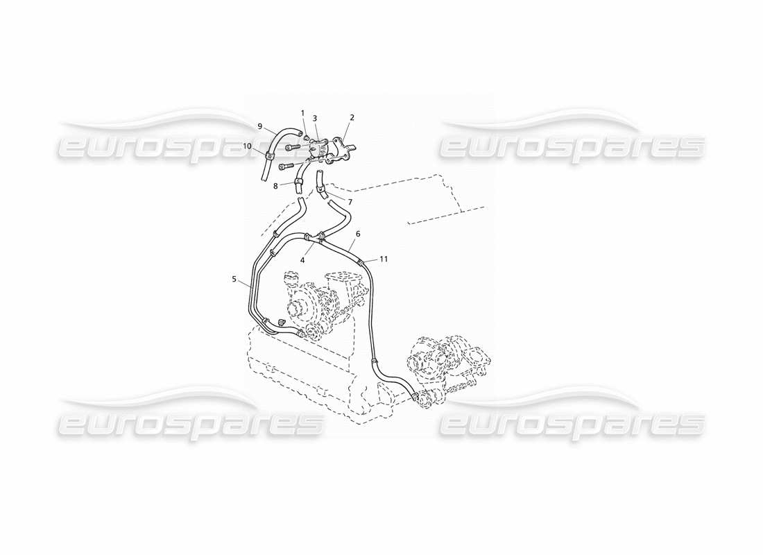 maserati qtp v6 evoluzione schéma des pièces du système de contrôle de suralimentation