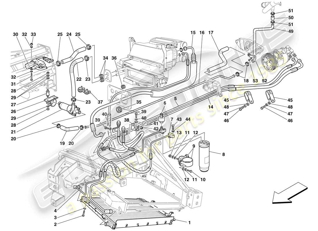 maserati mc12 système de conditionnement d'air schéma des pièces